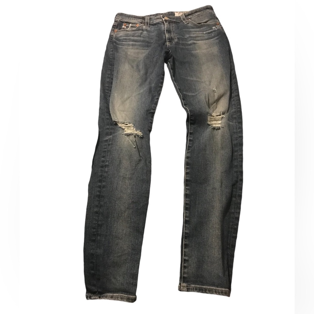 AG-ED Farrah Skinny Ankle Blue High Rise Dark Wash Size 28R Jeans
